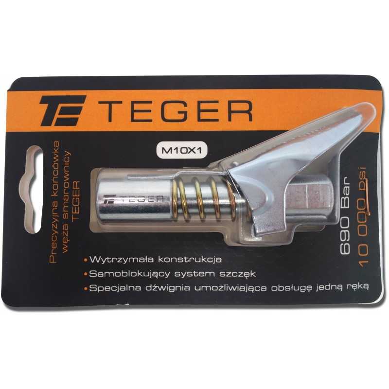 Tepimo žarnos galas, fiksavimo svirtis, M10x1