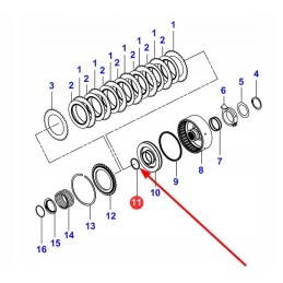 3699909m1 sankabos užrakto žiedas 47 x 51 x 2 4