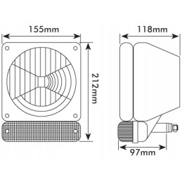 Lempa su indikatoriaus lempute h4 manitou 700 179