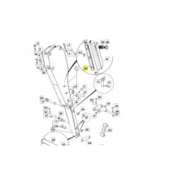 JCB 3cx 4cx rankos prailginimo čiuožykla, 15 mm storio