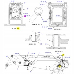 Galinės rankos prailginimo sklendė, storis 15 2mm cat 438c 426c 442d 428 1873827 1720085