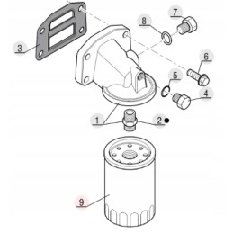 Originalus Manitou 133755 variklio alyvos filtras