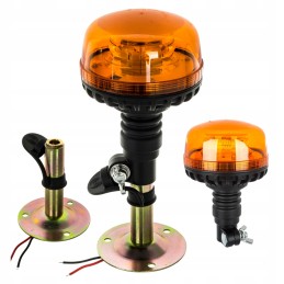 Gaidžio įspėjamoji lemputė 36 LED 12v 24v su laikikliu