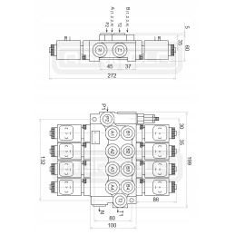 Hidro skirstytuvas 4z50 4xa1 12v 2xjoy badestnost