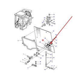 65415215 galinio lango užrakto plokštelė