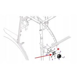 X830180032000 galinis kairysis gabaritinis žibintas