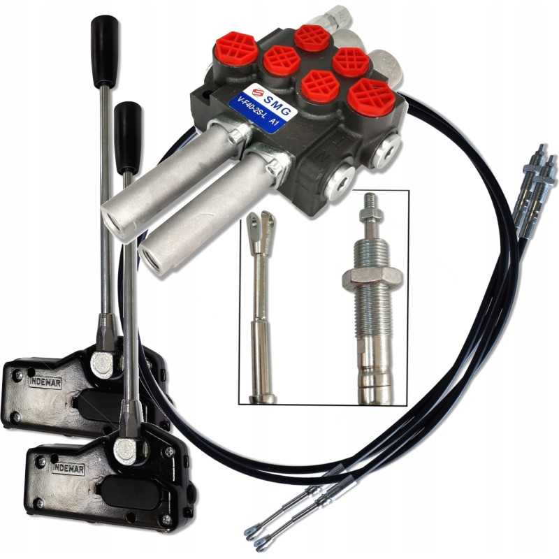 Nustatykite 2 sek. 40l posūkio skirstytuvo svirtį 1 5m