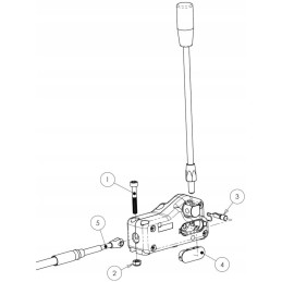Nustatykite 2 sek. 40l posūkio skirstytuvo svirtį 1 5m