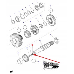 3382828m1 pavarų dėžės spyruoklė