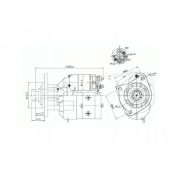 Starteris su magnetono tipo reduktoriumi 9142743 mf4