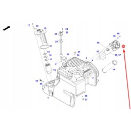 F835860061030 hidraulinės alyvos bako dangtelis