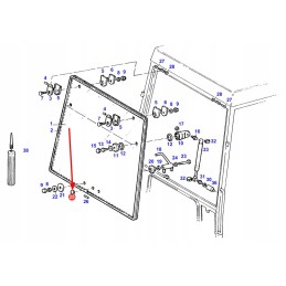 A205812051040 plastikinis lango uždangalas