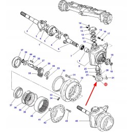3429323m1 priekinės ašies dangtis