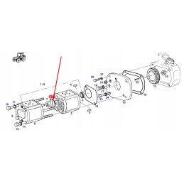 F279940050050 hidraulinio siurblio sandarinimo žiedas 45 x 2 5