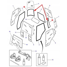 3902133m1 šoninio lango sandariklis
