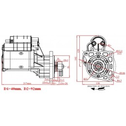 Starteris ford new holland case barford 3 2kw