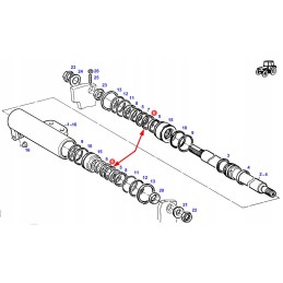 X547530000000 vairo cilindro žiedas 40x4 2