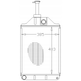 Radiatorius 1876608m3 massey ferguson 1876608m3