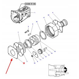 1867426m1 pavarų dėžės dangtis
