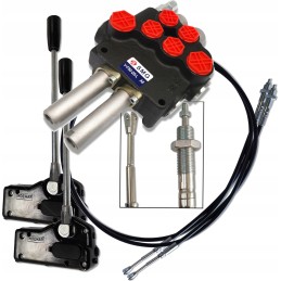 Skirstytuvas 80l 2 sekcijos 2x troso svirtis 2m apvalus