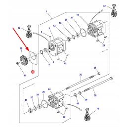 016861011020 hidraulinio siurblio sandariklis