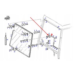 205812040021 priekinio lango laikiklis
