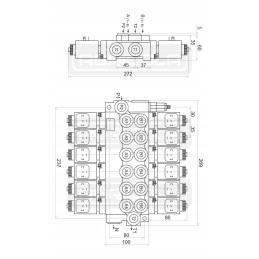 Skirstytuvas hydr 6z50 6xa1 12v 3xjoy badestnost