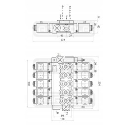 Hidro skirstytuvas 5z50 5xa1 24v 3xjoy badestnost