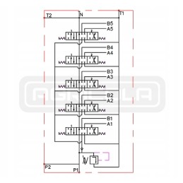 Skirstytuvas hydr 5z50 5xa1 12v 3xjoy badestnost