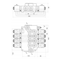 Hidro skirstytuvas 4z80 4xa1 24v 2xjoy badestnost