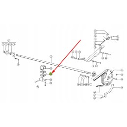 687106 00 medinis guolis, išmetimo veleno skersmuo 36mm