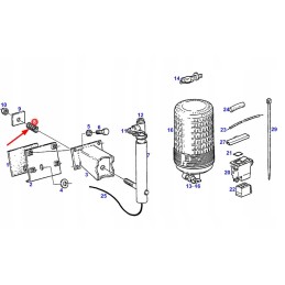 345901140030 įspėjimo lempos spyruoklė