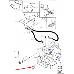 354276x1 pagalbinės hidraulinės sistemos varžtas