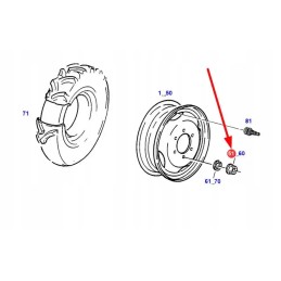 X435510541000 rato veržlė m18 x 1 5