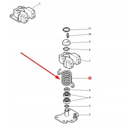 F718701030040 dešinės priekinės ašies spyruoklė