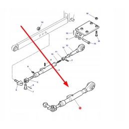 3615707m93 šoninio stabilizatoriaus strypas