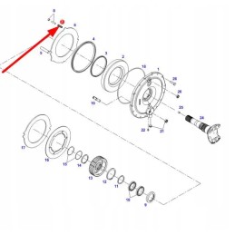 X699316200000 stabdžių disko slėgio spyruoklė