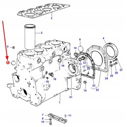 4222012m1 variklio bloko kamštis