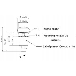 Apatinės pakabos mygtuko jungiklis