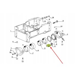 6000103313 priekinės ašies įvorė 125 x 135 x 42 mm