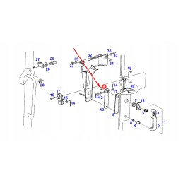 F117810030020 kabinos rankenos veržlė m28 x 1