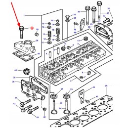 3637046m1 iš dalies sriegiuotas varžtas m8 x 55