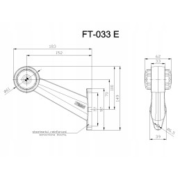 Raudona ir balta New Holland Lamborghini Claas lempa