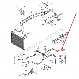 4297106m1 hidraulinės alyvos aušinimo vamzdis