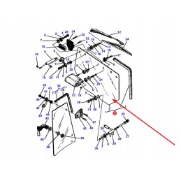 3933345m91 kabinos galinis langas