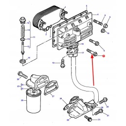 3637199m1 alyvos aušintuvo korpuso varžtas
