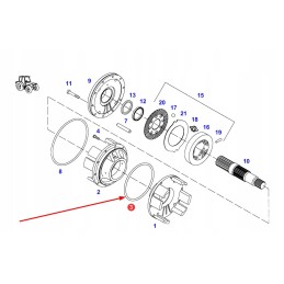X549041100000 sandarinimo žiedas 267 x 3 mm