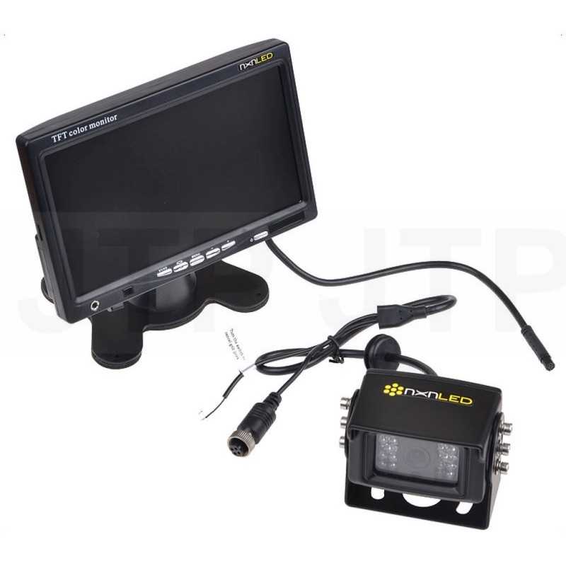 Atbulinės eigos kamera 700 tvl pro 15m monitorius 7 traktorius