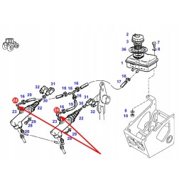 X820410056030 pagrindinio stabdžių cilindro alkūnė