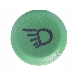 Apvalus mygtukas, skirtas darbo lempoms